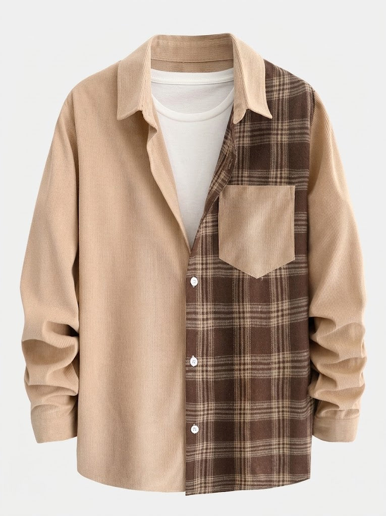 Men's Corduroy Shirt and Jogger Set