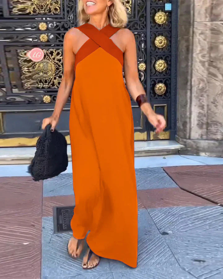 Women's Maxi Halter Dress