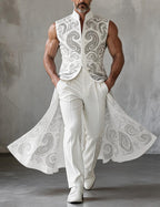 Men's Mandarin Collar Tailcoat Jacket