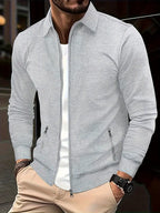 Men's Zip-Up Casual Shirt