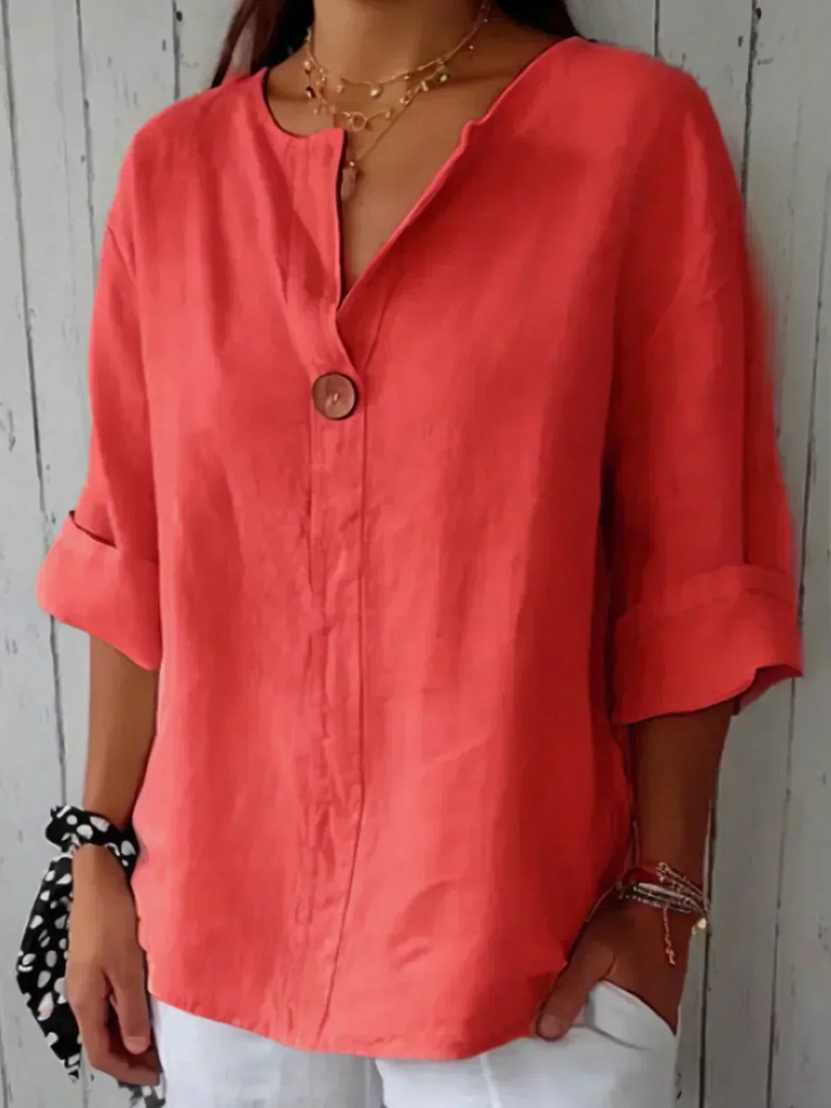 Women's V-Neck Blouse