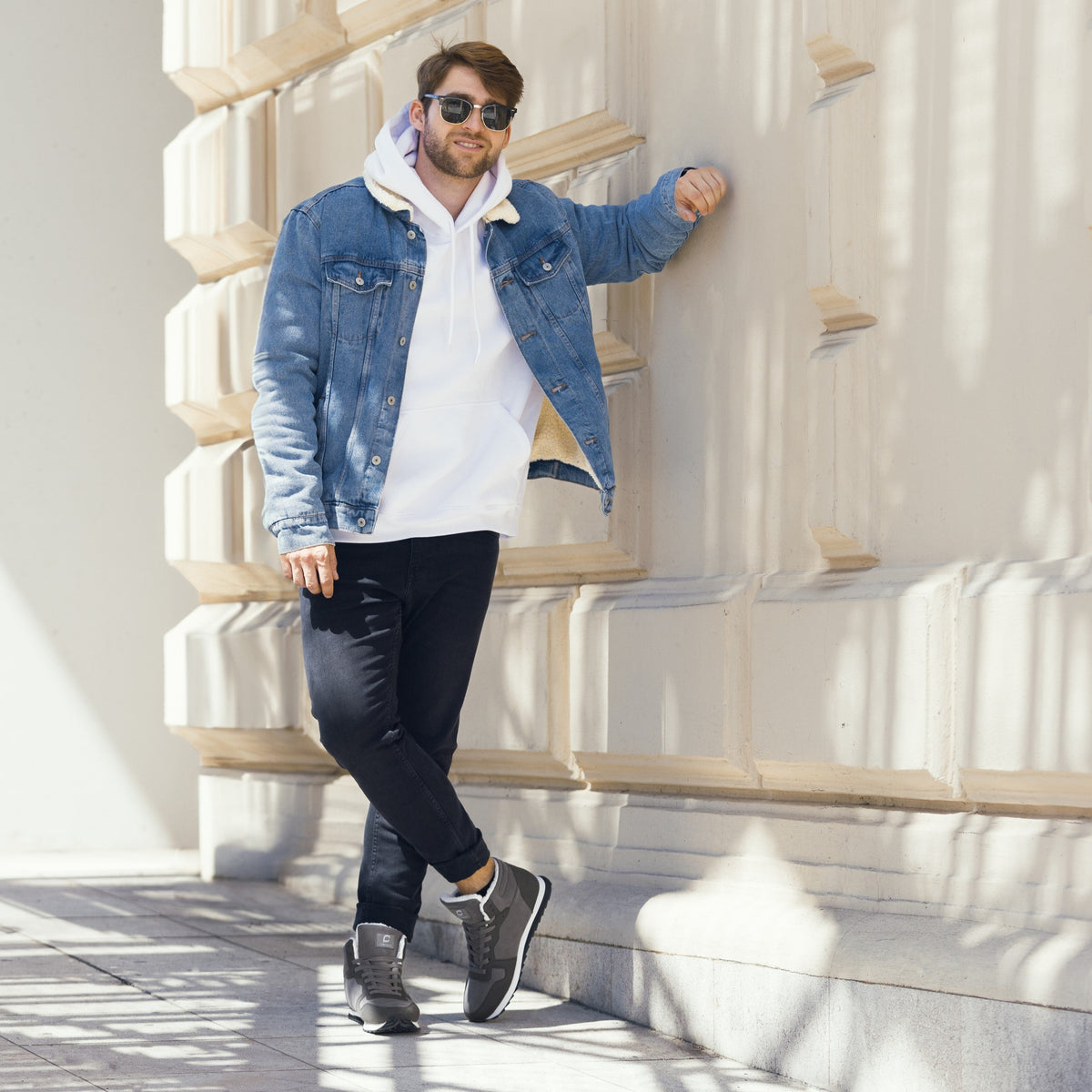 Men's Warm Lined High-Top Shoes
