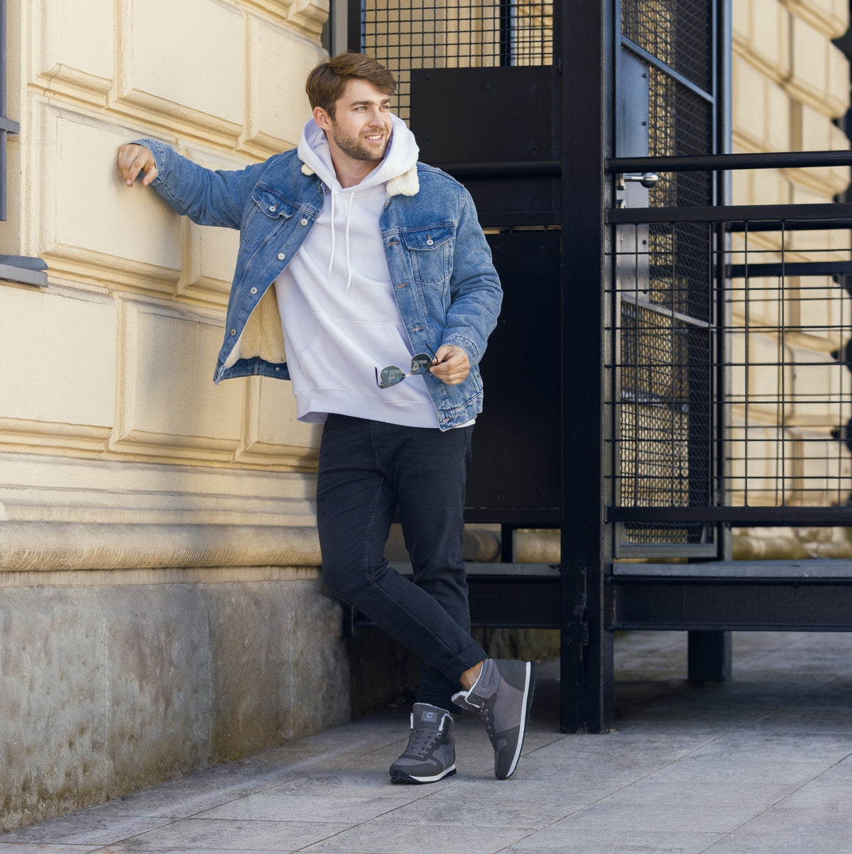 Men's Warm Lined High-Top Shoes