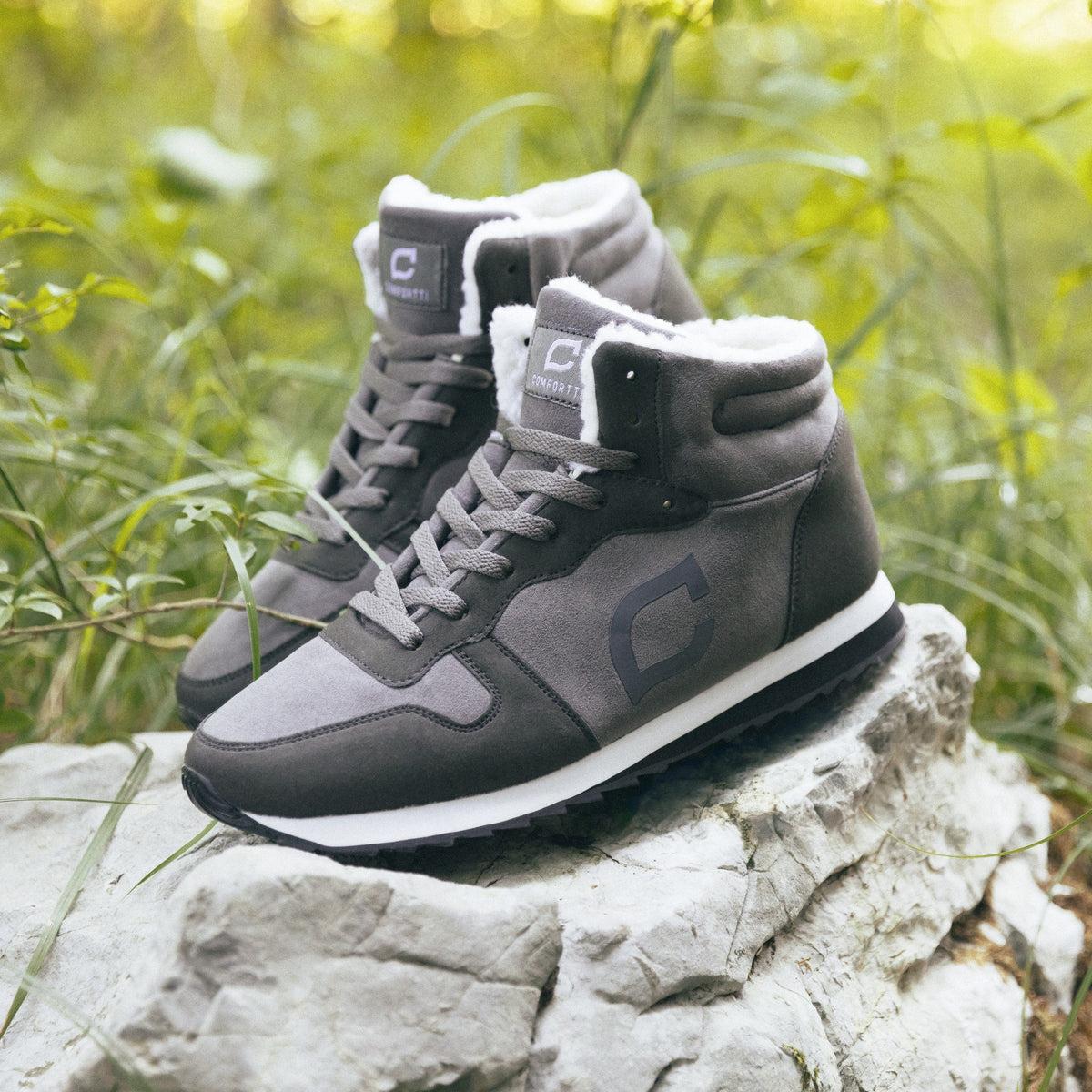 Men's Warm Lined High-Top Shoes