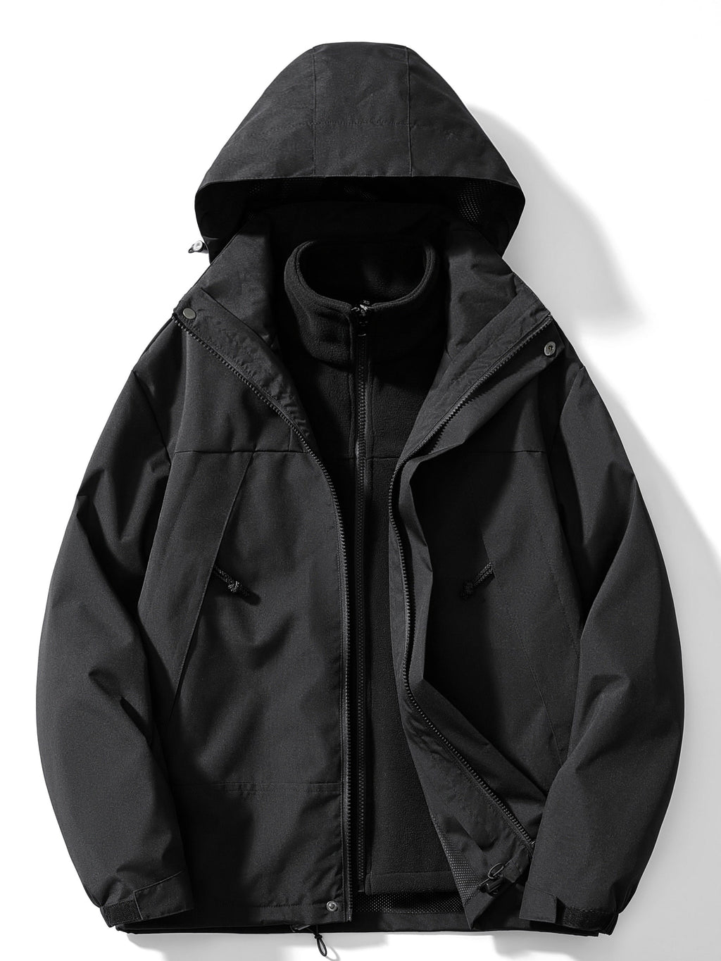 Men's 3 in 1 Hooded Winter Jacket