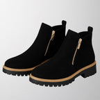Women's Round-Toe Side-Zip Shoes
