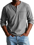 Men's Relaxed Long Sleeve Henley