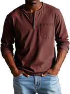 Men's Relaxed Long Sleeve Henley