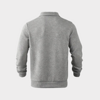 Men's Textured Half-Zip Polo Sweatshirt