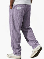 Men's Relaxed Drawstring Corduroy Trousers