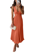 Women's Pleated Maxi Dress