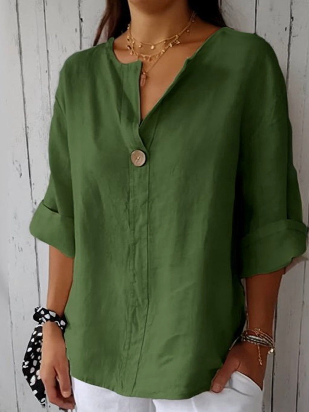 Women's V-Neck Blouse