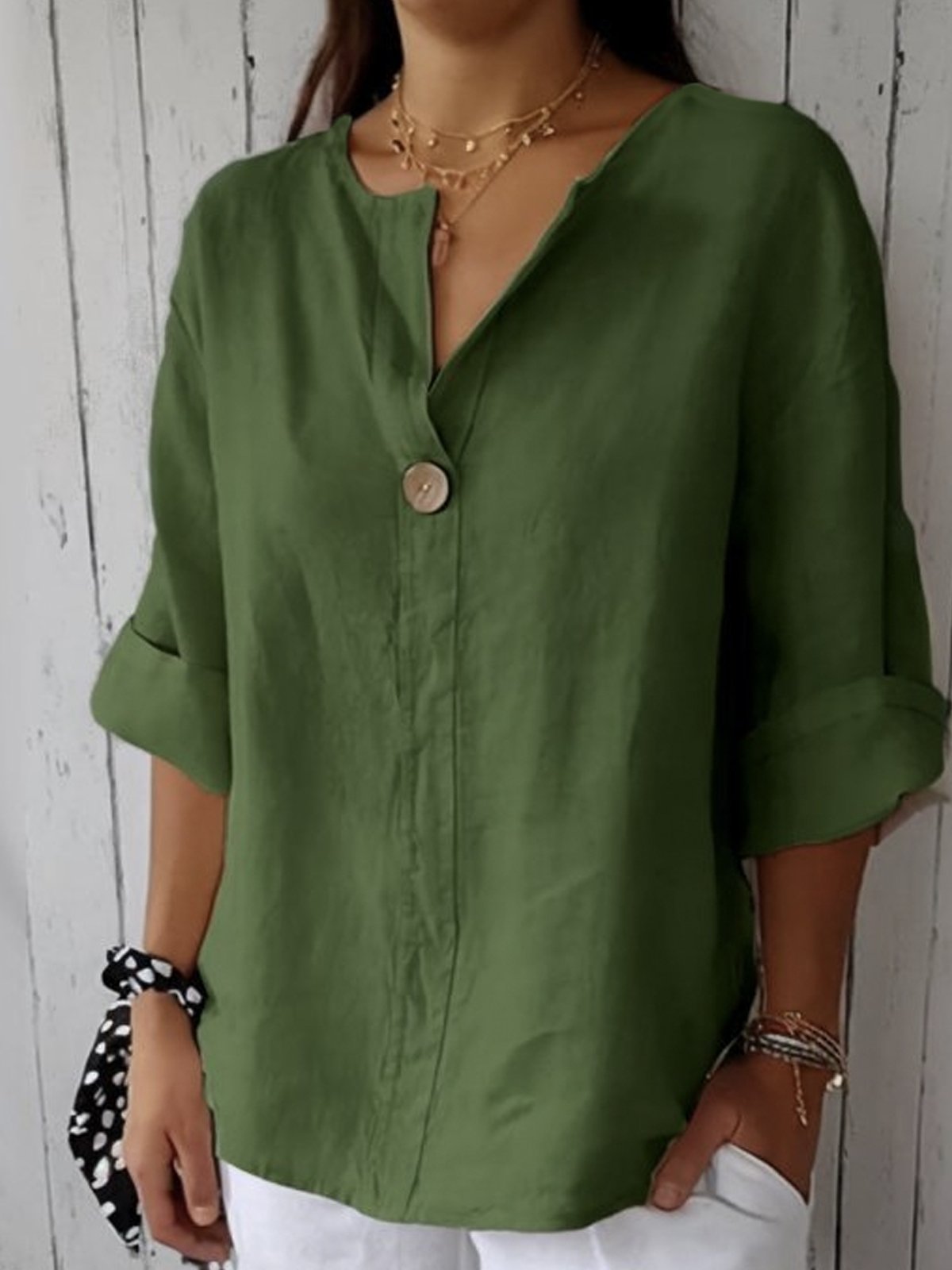 Women's V-Neck Blouse