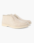 Men's Contrast Sole Suede Loafers