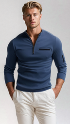 Men's Utility Pocket Quarter Zip Jumper
