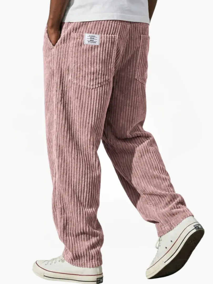 Men's Relaxed Drawstring Corduroy Trousers