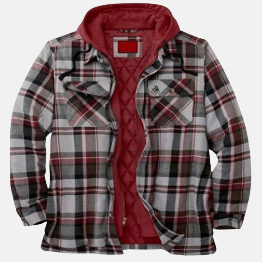 Men's Quilted Hooded Overshirt