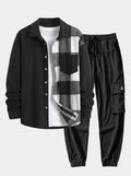 Men's Corduroy Two-Piece Jogger Set