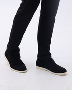 Men's Contrast Sole Suede Loafers