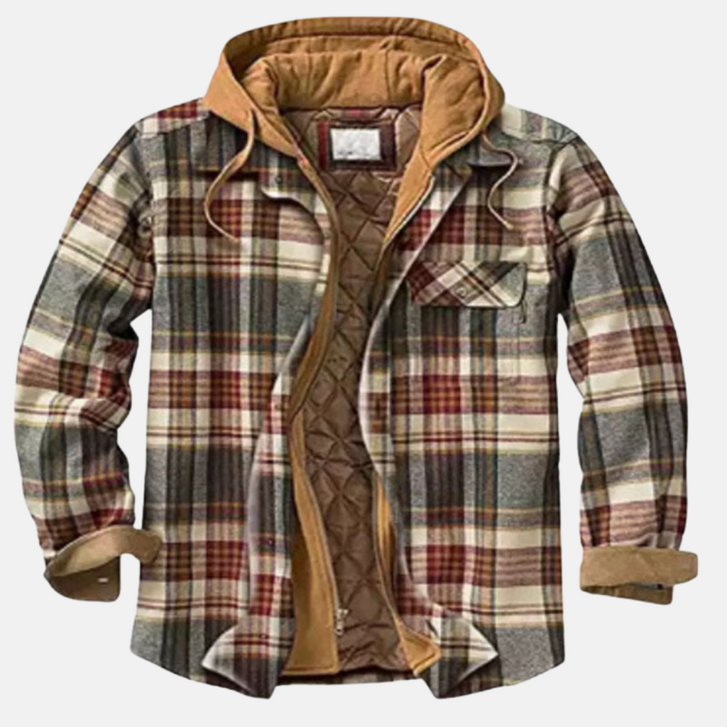 Men's Quilted Hooded Overshirt