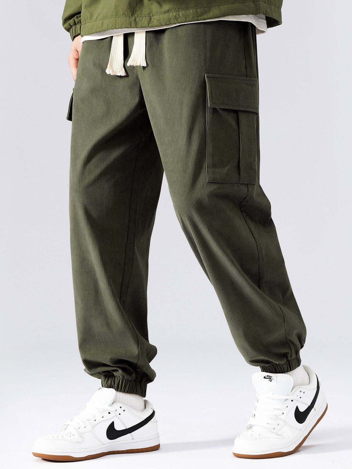 Men's Corduroy Cargo Tracksuit