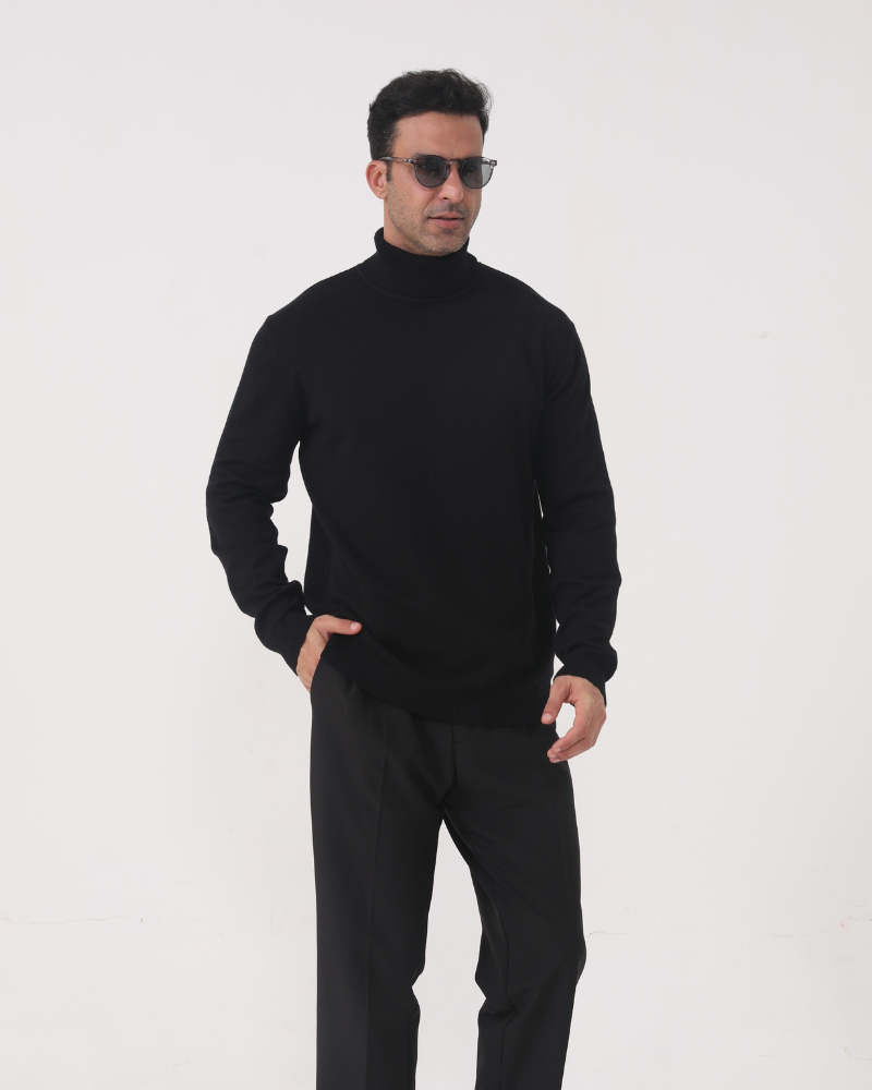 Men's Classic-Fit Roll Neck Jumper