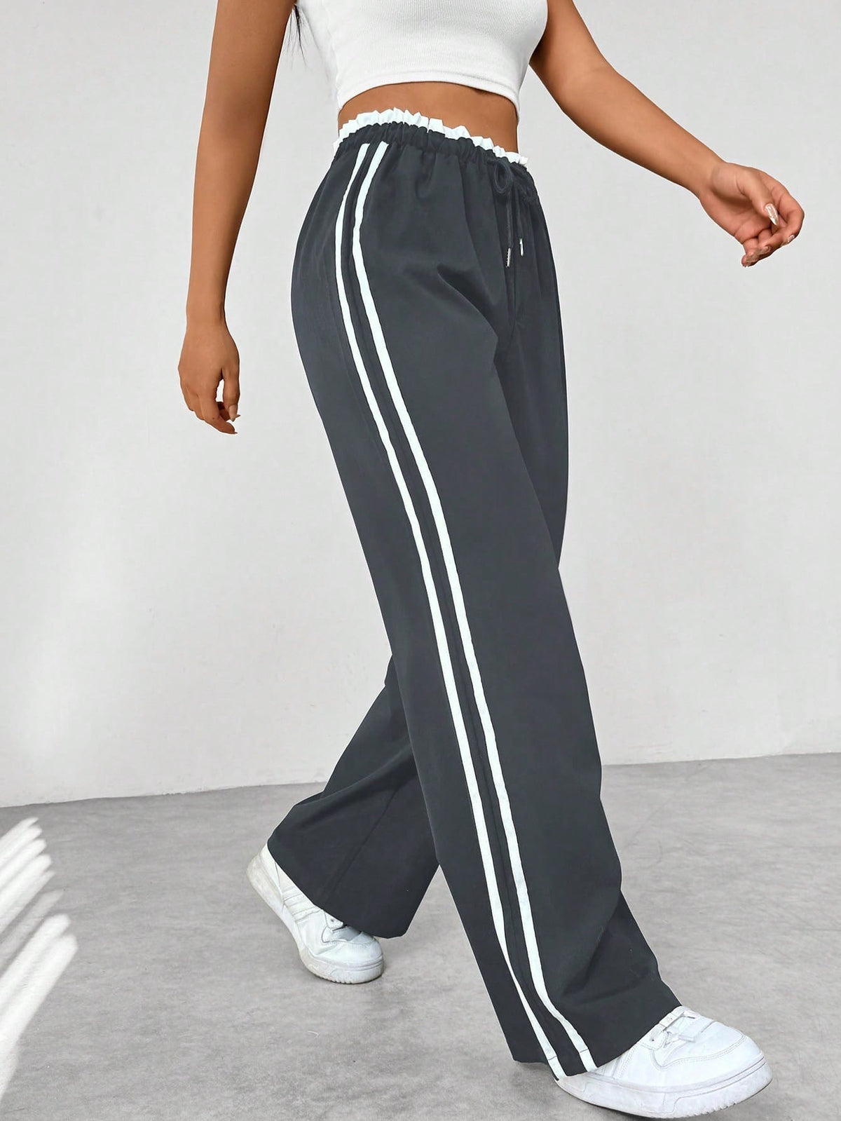 Women's Wide Leg Jogger Trousers