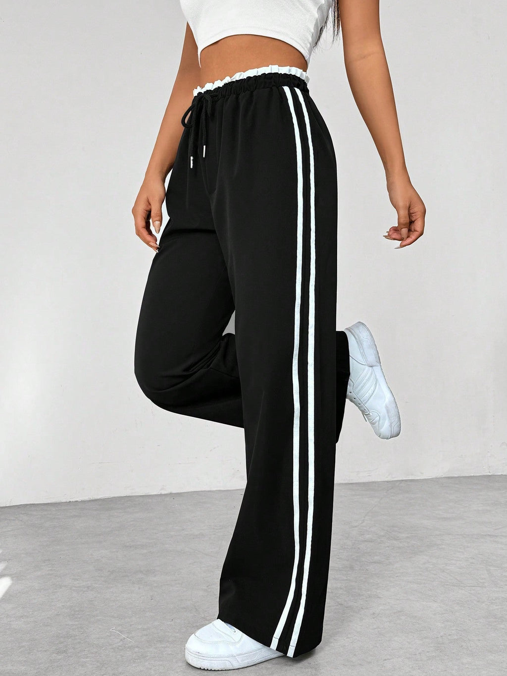 Women's Wide Leg Jogger Trousers