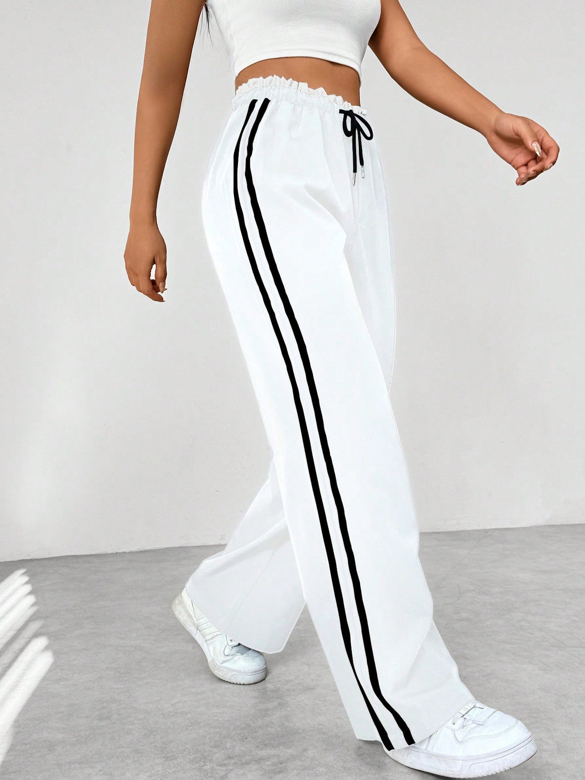 Women's Wide Leg Jogger Trousers