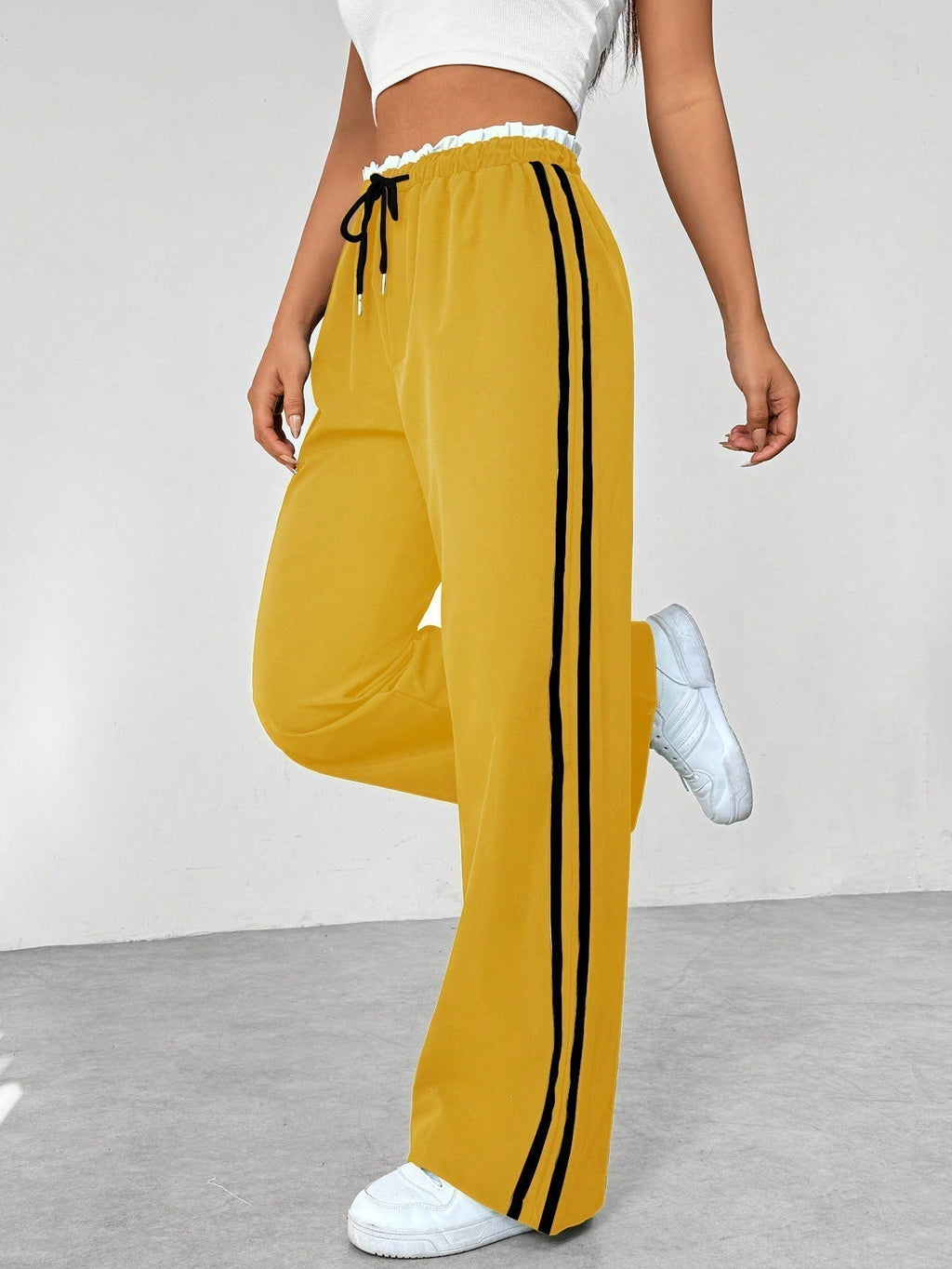 Women's Wide Leg Jogger Trousers