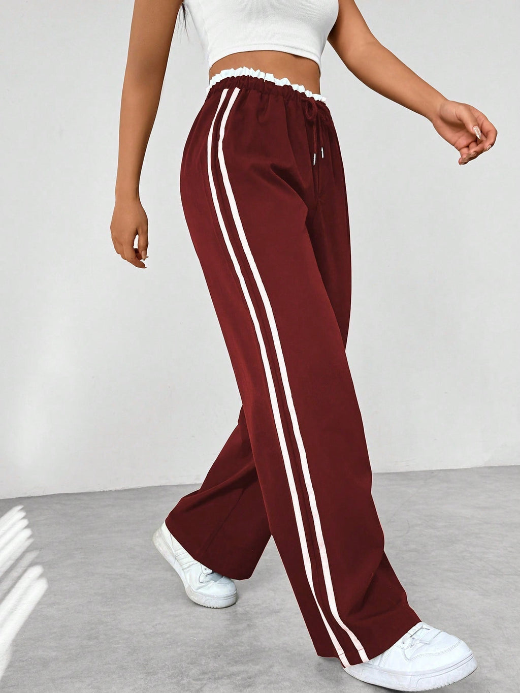 Women's Wide Leg Jogger Trousers