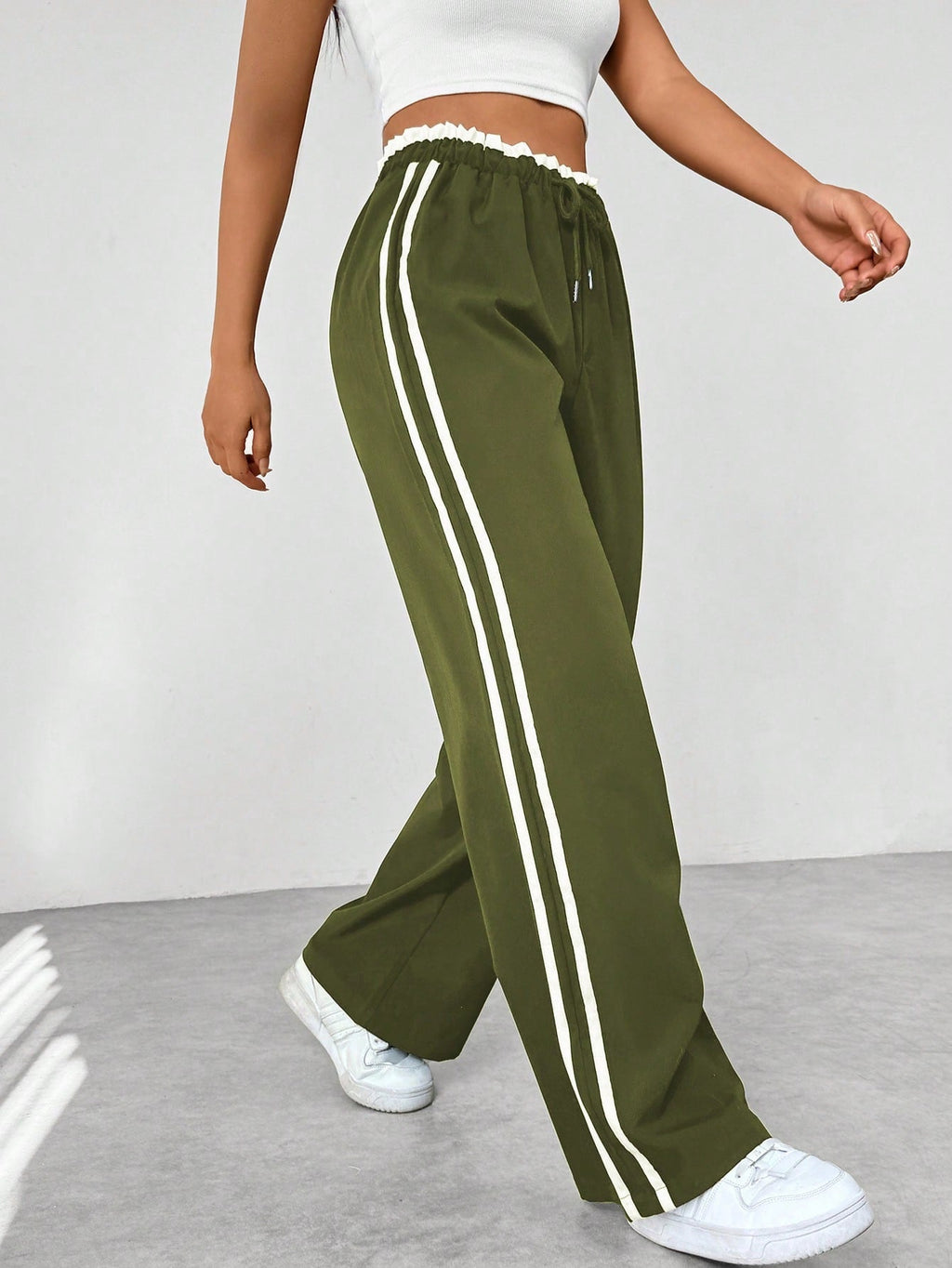 Women's Wide Leg Jogger Trousers