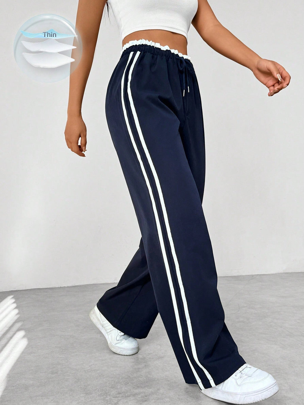Women's Wide Leg Jogger Trousers
