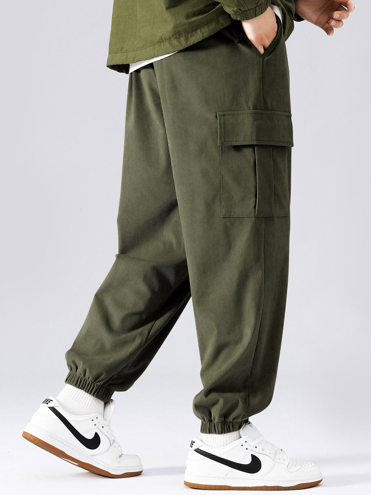 Men's Corduroy Cargo Tracksuit