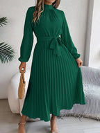 Women's Pleated Midi Dress