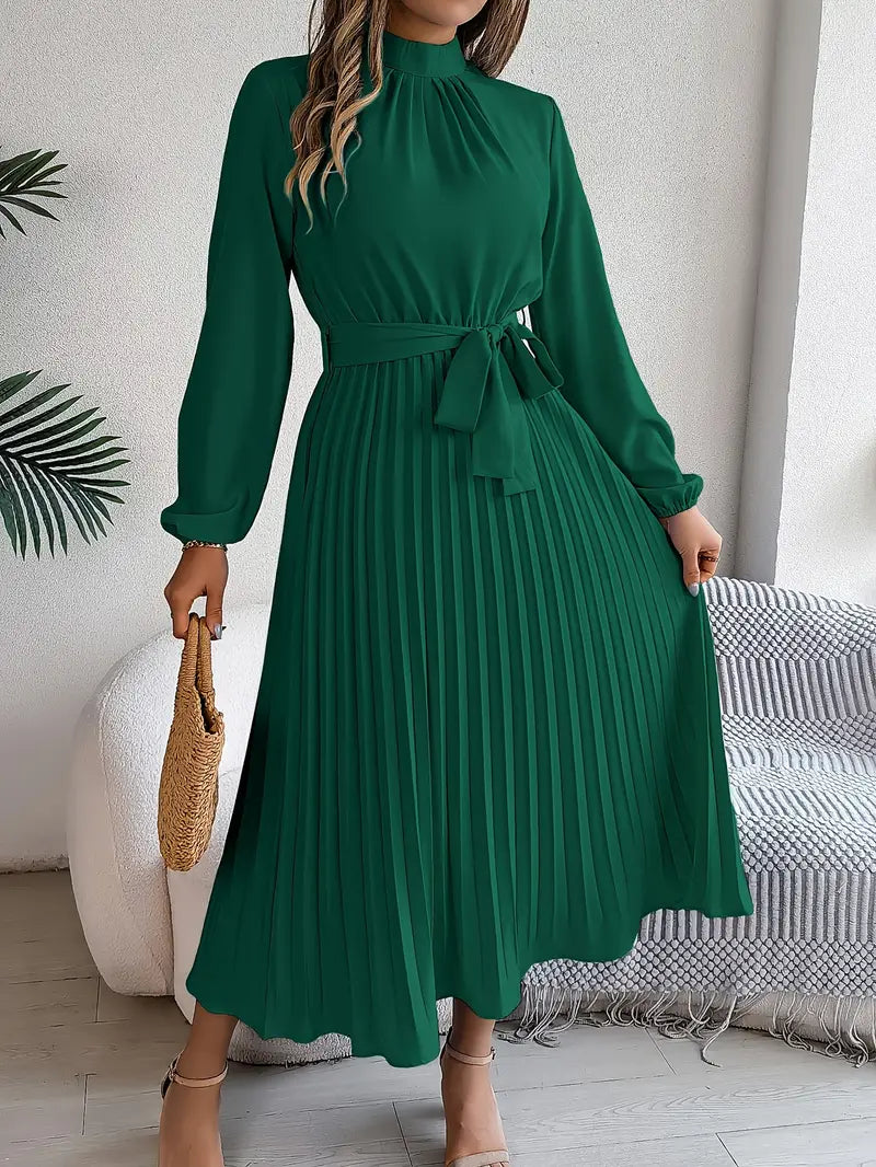 Women's Pleated Midi Dress