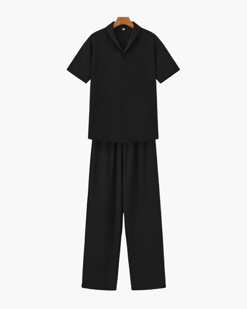 Men's Relaxed Polo Lounge Set