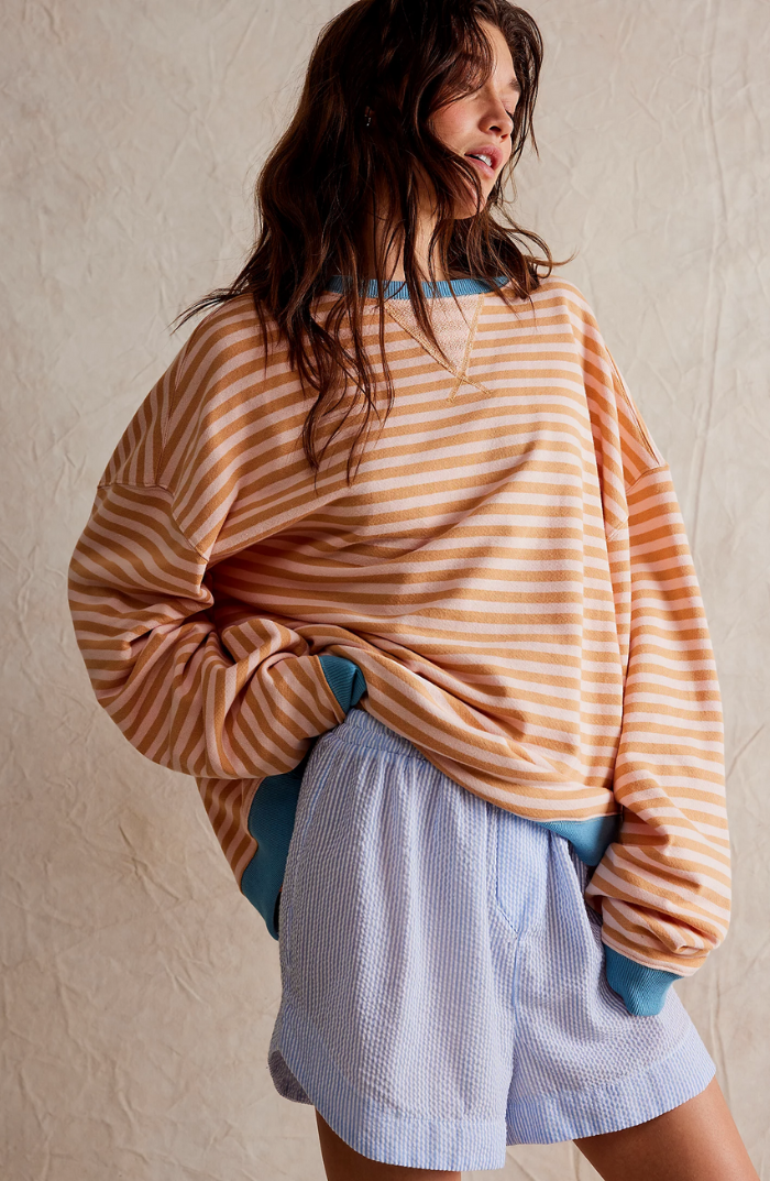 Women's Printed Crew-Neck Sweatshirt