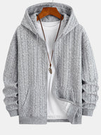 Men's Jacquard Zip Hoodie Tracksuit