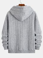 Men's Jacquard Zip Hoodie Tracksuit
