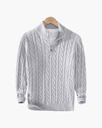 Men's Cable Knit Half Zip Jumper