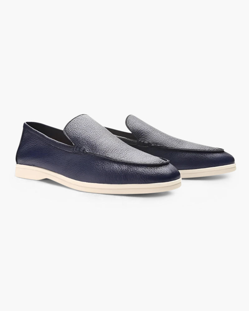 Men's Pebbled Leather Loafers