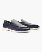 Men's Pebbled Leather Loafers