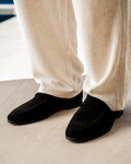 Men's Sleek Suede Penny Loafers
