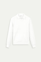 Men's Ribbed Knit Long Sleeve Polo