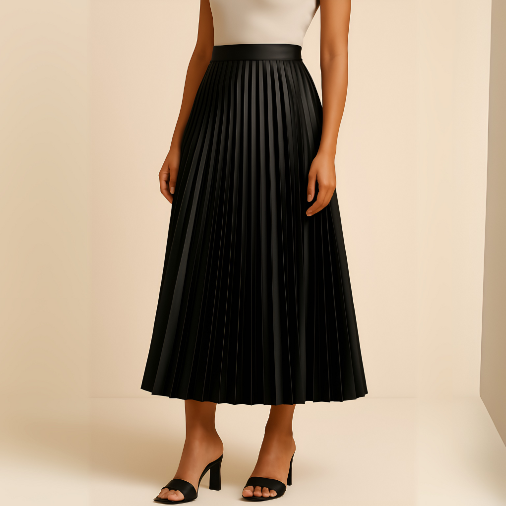 Women's High-Waist Midi Skirt