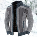 Men's Stand Collar Knit Cardigan