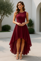 Women's High-Low Wedding Guest Dress