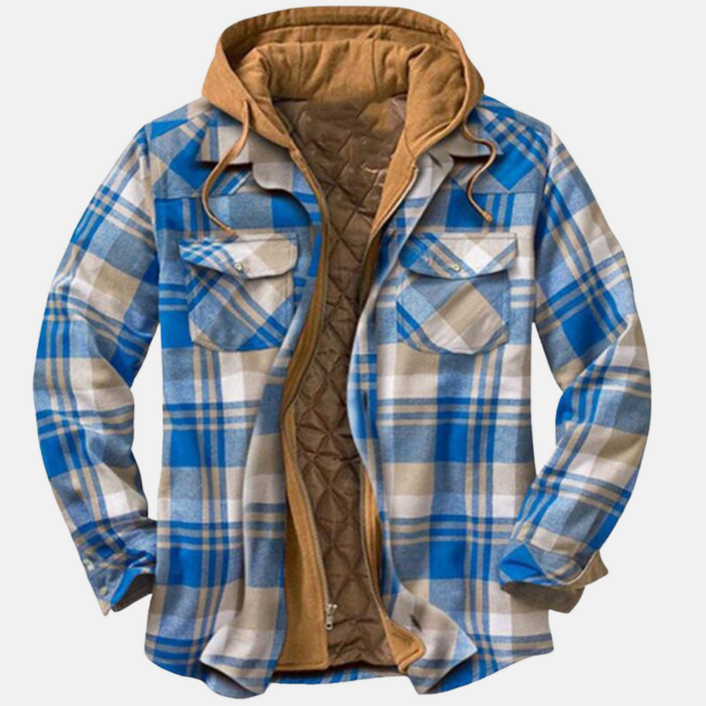 Men's Quilted Hooded Overshirt