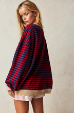 Women's Printed Crew-Neck Sweatshirt